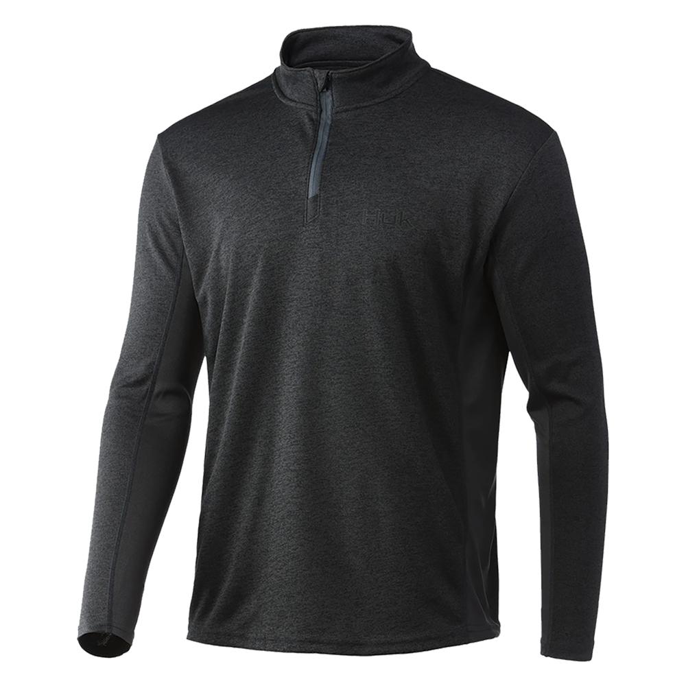 HUK COLDFRONT 1/4 ZIP VOLC ASH HTHR S