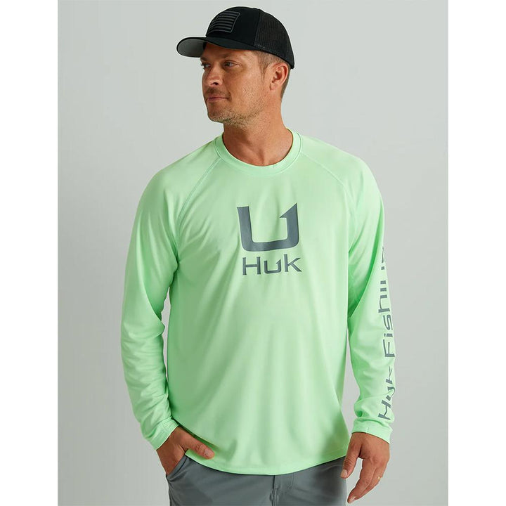 HUK ICON LS CREW PATINA XL