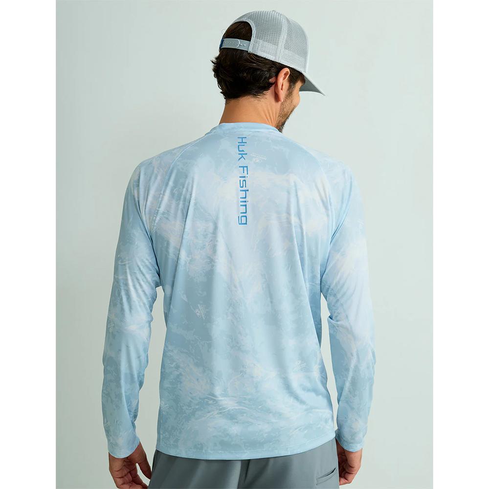 HUK PURSUIT MOSSY OAK PRINTED LS CREW MOE SW BONEFISH LS XXL