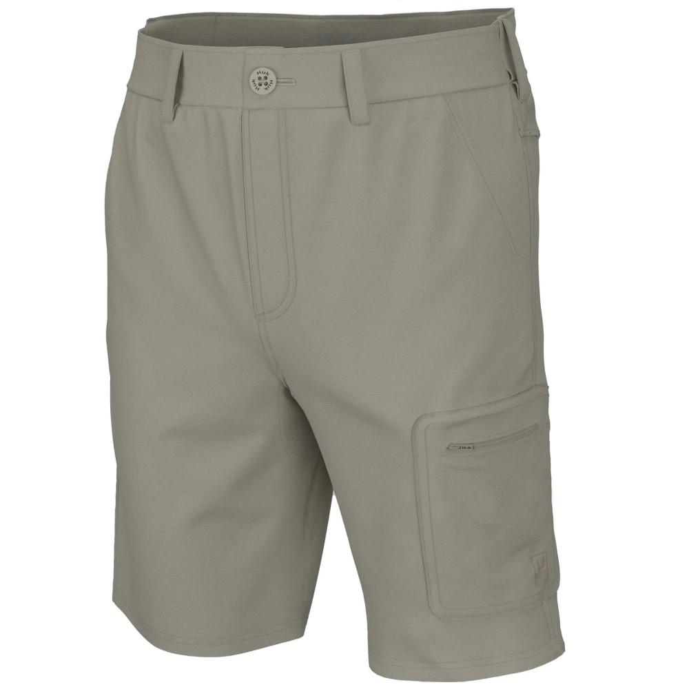 Huk Next Level 105 Inch Shorts Khaki Lightweight Quick Dry Comfort Fit 2XL Size