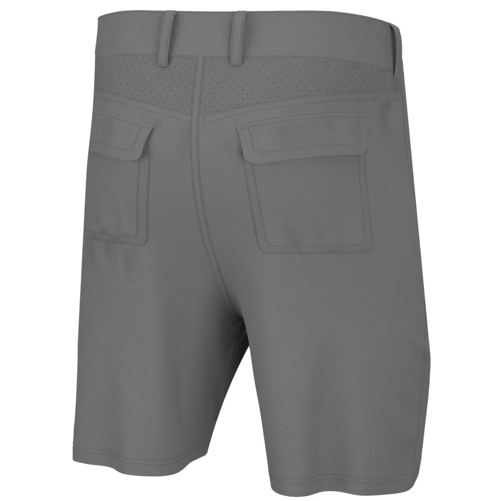 Huk Next Level 7 Inch Shorts Overcast Grey Quick Dry Lightweight Apparel 2XL