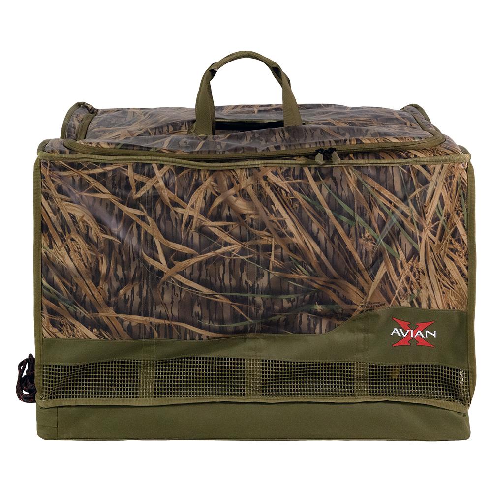 AvianX Floating Slotted Decoy Bag 12 Slots Mossy Oak Shadow Grass Outdoor Gear