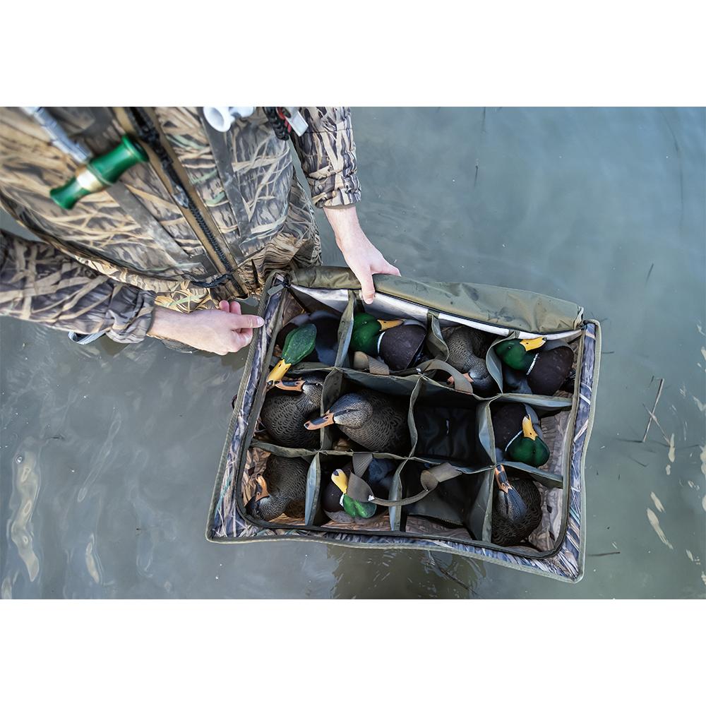 AvianX Floating Slotted Decoy Bag 12 Slots Mossy Oak Shadow Grass Outdoor Gear