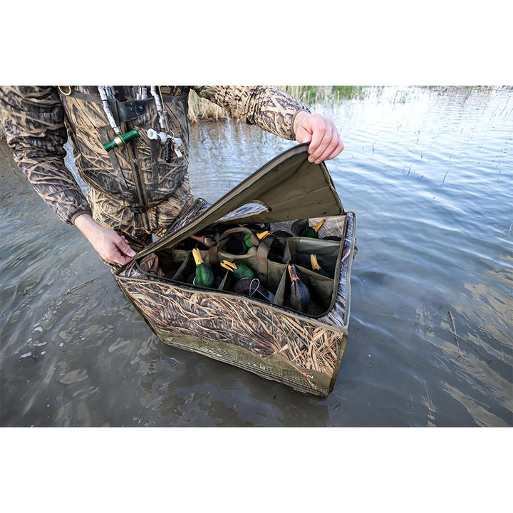 AvianX Floating Slotted Decoy Bag 12 Slots Mossy Oak Shadow Grass Outdoor Gear