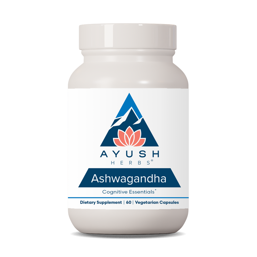 Ayush Herbs Ashwagandha Adaptogen Anti-aging 60 x 500mg Caps Supplement