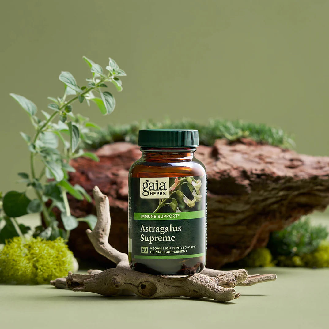 Astragalus Supreme de Gaia Herbs – 60 cápsulas para reforzar el sistema inmunitario y la adaptación al estrés