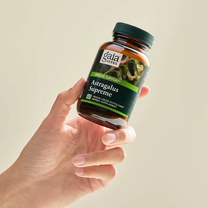 Astragalus Supreme de Gaia Herbs – 60 cápsulas para reforzar el sistema inmunitario y la adaptación al estrés