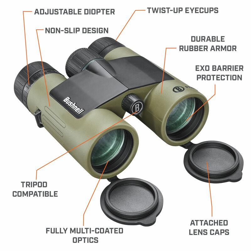 Bushnell 10x42mm Prime/Vault Combo Green Roof FMC WP/FP Box