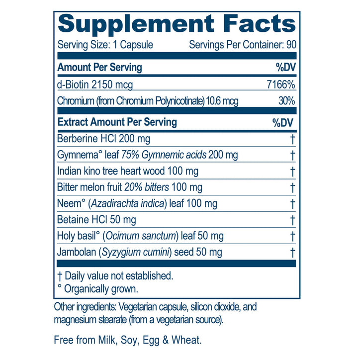 Ayush Herbs Biogymnema Ayurvedic Herbal Supplement Gymnema 90 x 500mg