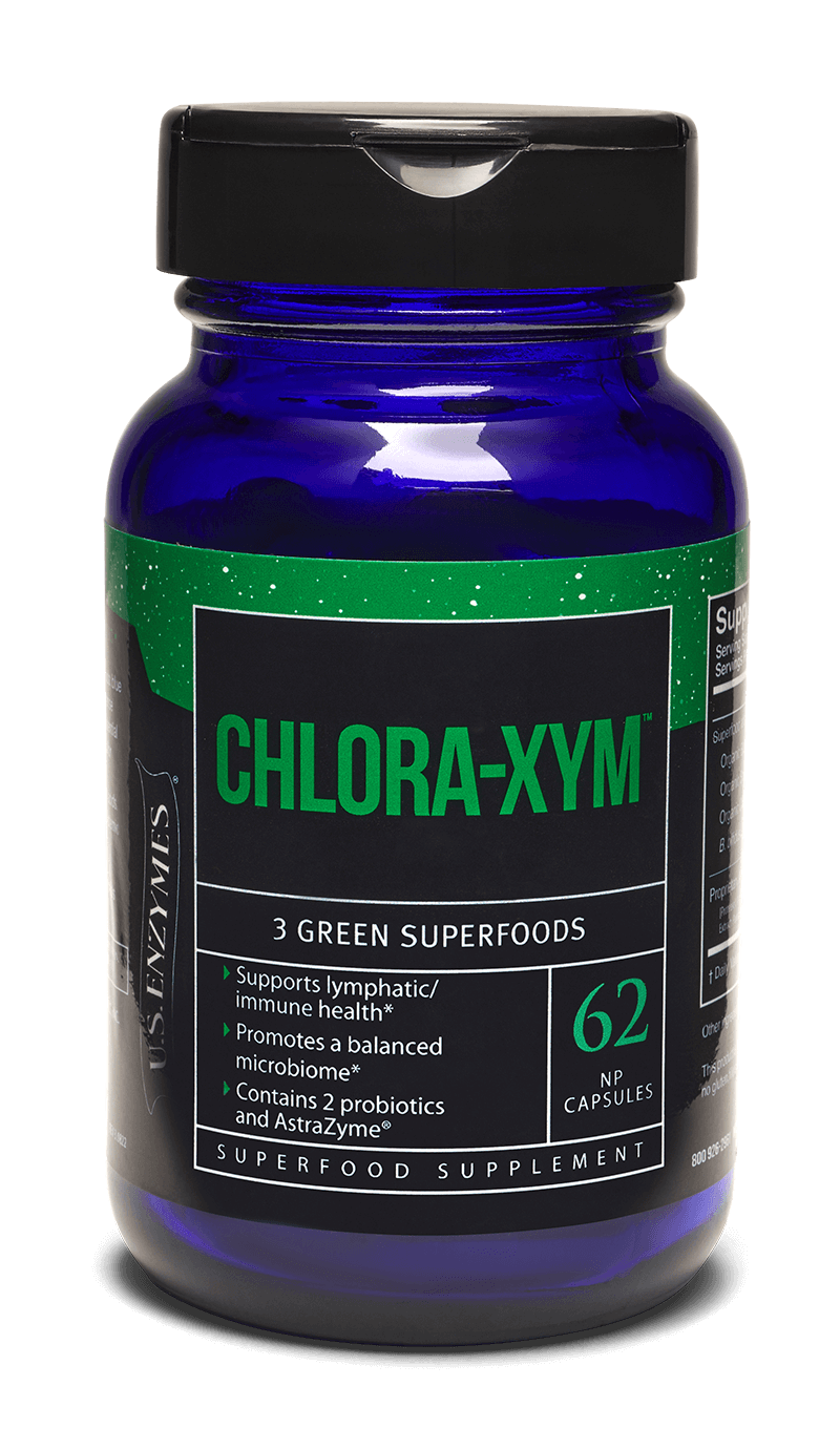 Suplemento superalimenticio Master Supplements US Enzymes CHLORA-XYM 62 cápsulas