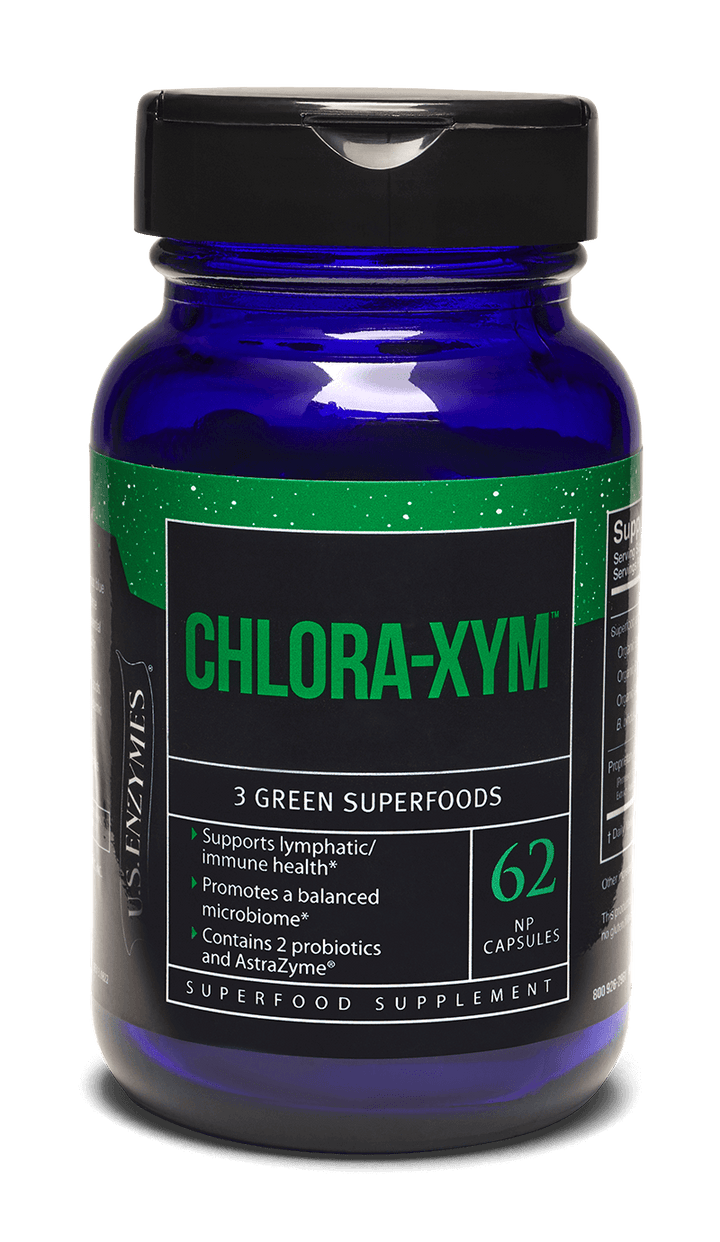 Suplemento superalimenticio Master Supplements US Enzymes CHLORA-XYM 62 cápsulas