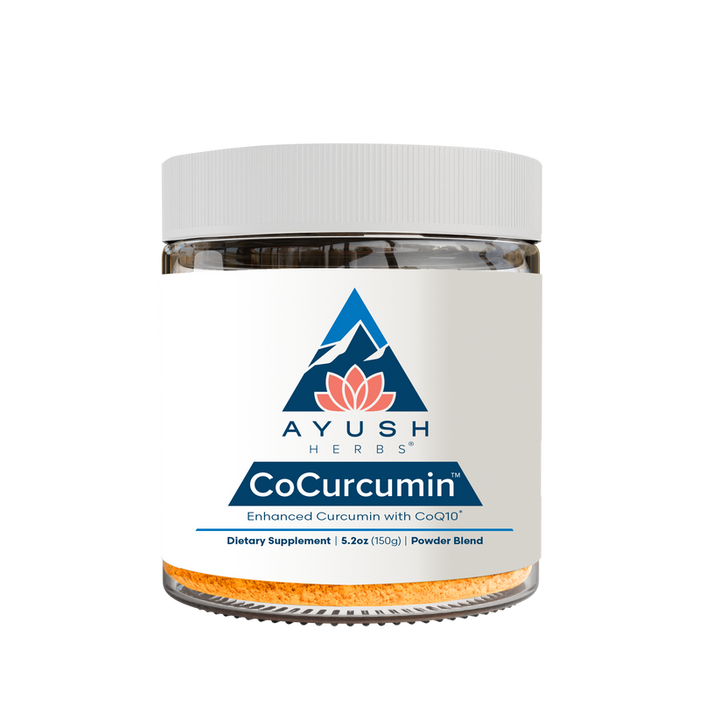 Ayush Herbs CoCurcumin Curcumin and CoQ10 Coconut Flavored Drink Mix 150 Grams