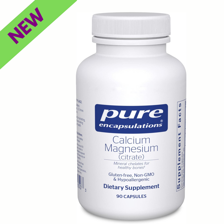 Pure Encapsulations Calcium Magnesium Citrate Bone Support Vegan 90 Capsules