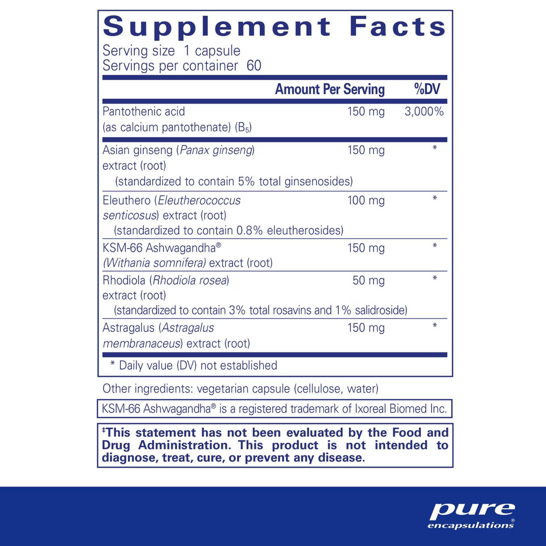 Pure Encapsulations Phyto-ADR Supports Adrenal Function 60 Capsules