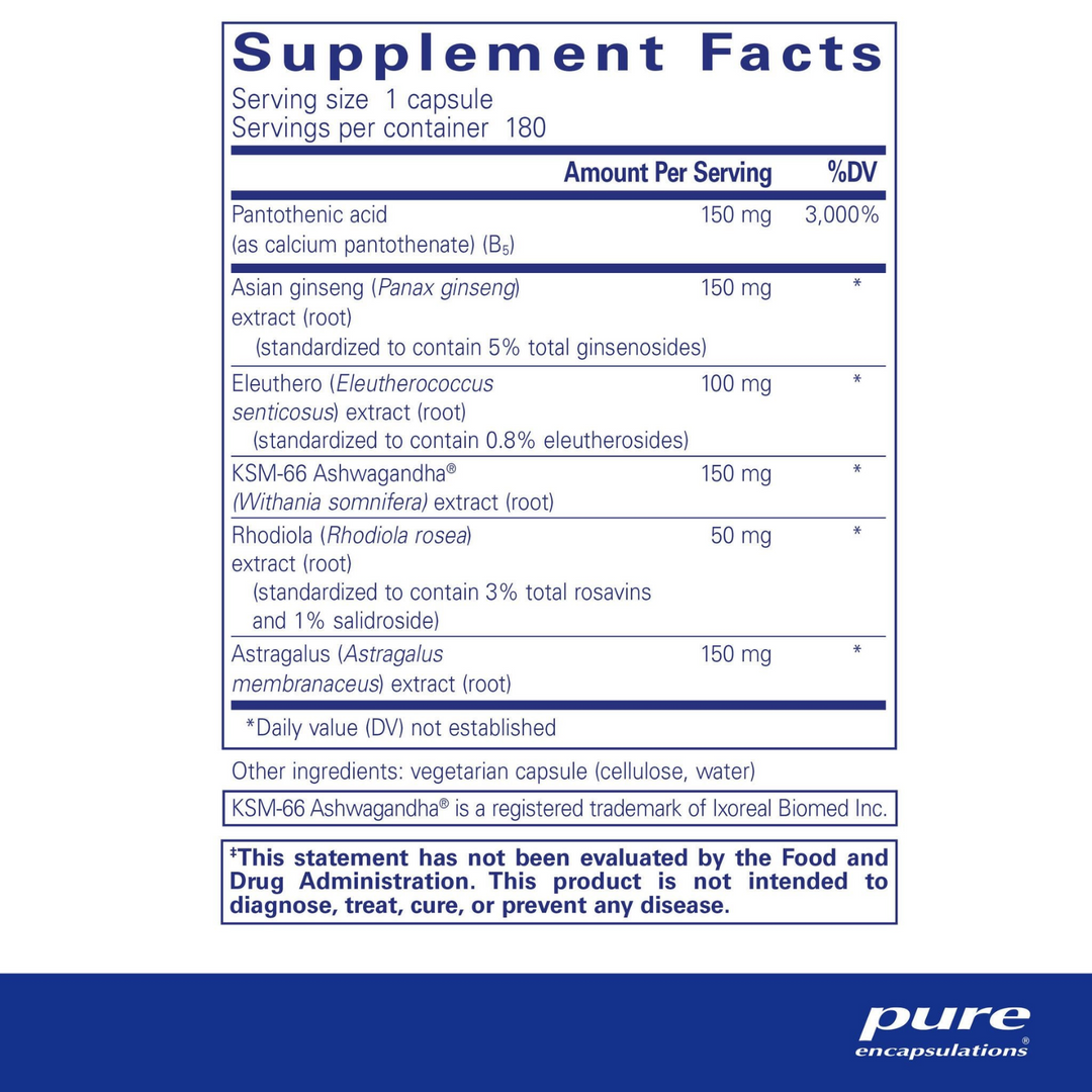 Pure Encapsulations Phyto-ADR Supports Adrenal Function 180 Capsules