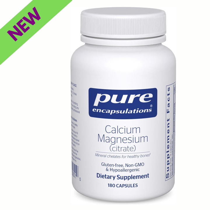 Pure Encapsulations Calcium Magnesium Citrate Bone Support Vegan 180 Capsules