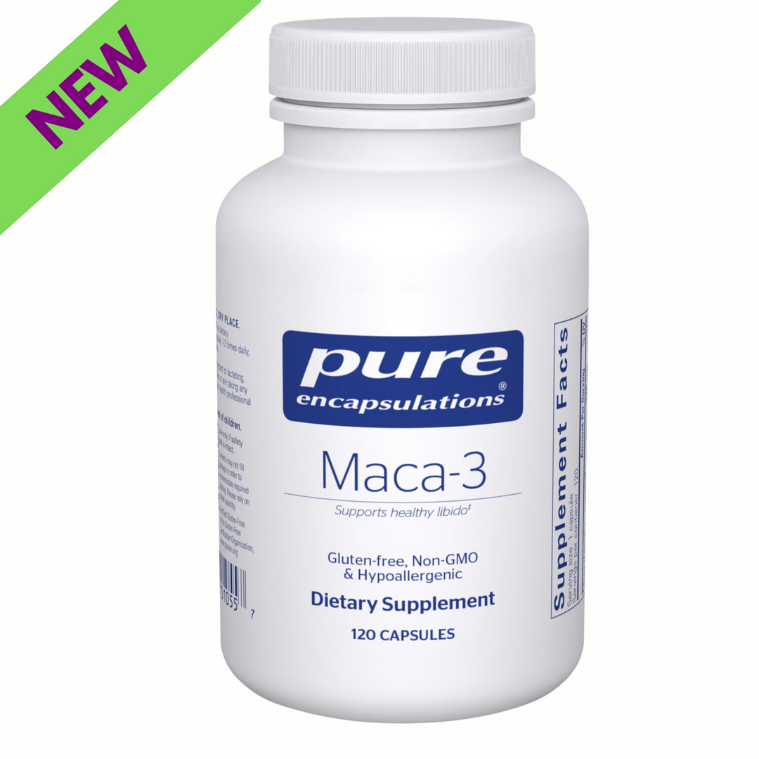 Pure Encapsulations Maca-3 Supports Vitality Reproductive Health 120 Capsules