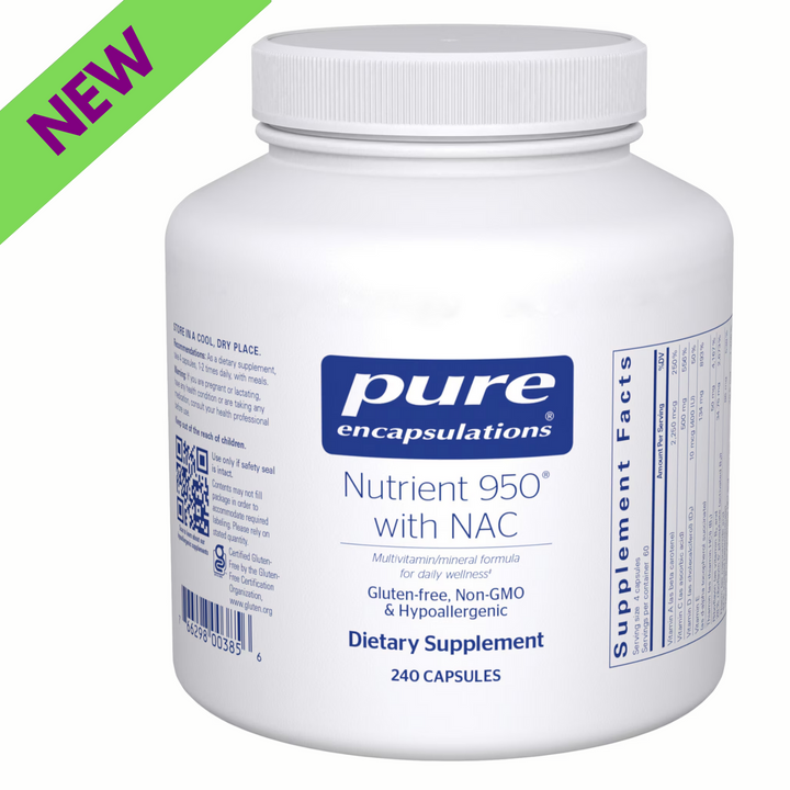 Pure Encapsulations Nutrient 950 with NAC 240 Capsules Multivitamin Mineral
