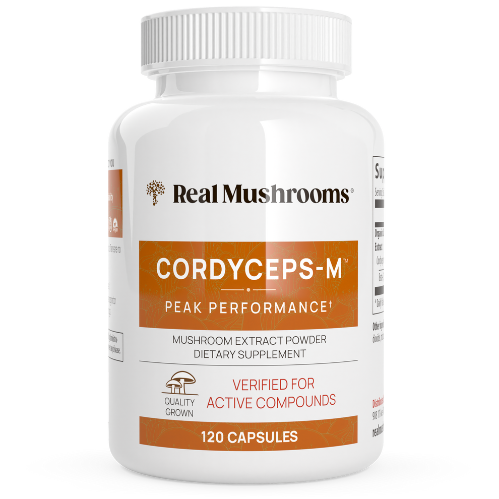 Cápsulas de Cordyceps de hongos reales (120 unidades) para reforzar el sistema inmunitario. Veganas.
