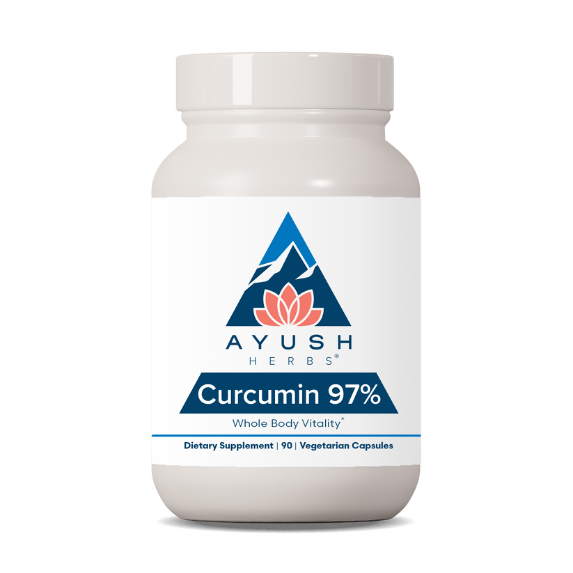 Ayush Herbs Curcumin 97% Herbal Turmeric Supplement 90 x 250mg Capsules
