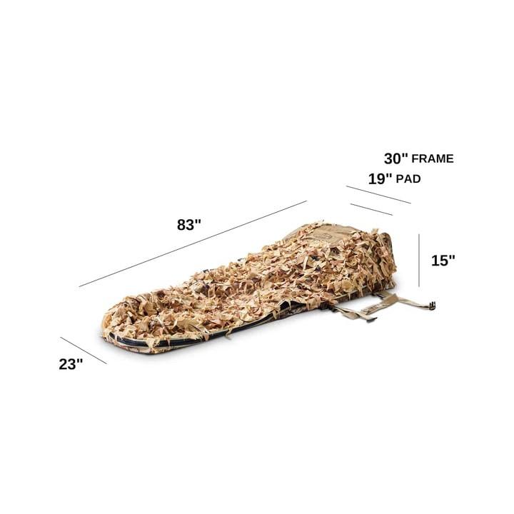 Rig Em Right Outdoors Xtreme Ghillie Layout Blind (Base + Prairie Cover)
