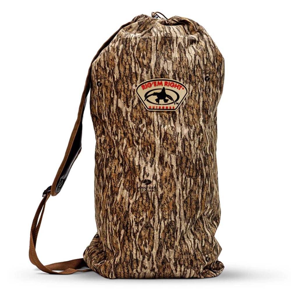 Rig Em Right Turkey Decoy Bag Mossy Oak Bottomland Durable Carry Shoulder Strap