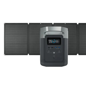 EcoFlow DELTA 1300 Portable Power Station 1260Wh + Two 110W Solar Panel 3 KIT