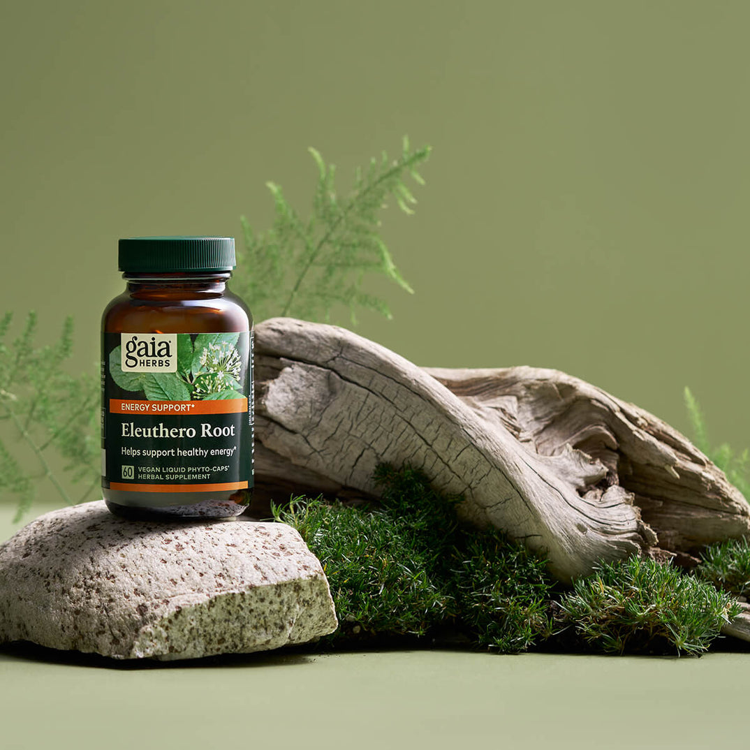 Gaia Herbs - Raíz de Eleuterococo (60 cápsulas) - Suplemento herbal para el apoyo energético y el estrés