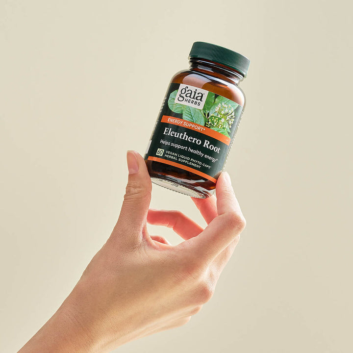 Gaia Herbs - Raíz de Eleuterococo (60 cápsulas) - Suplemento herbal para el apoyo energético y el estrés