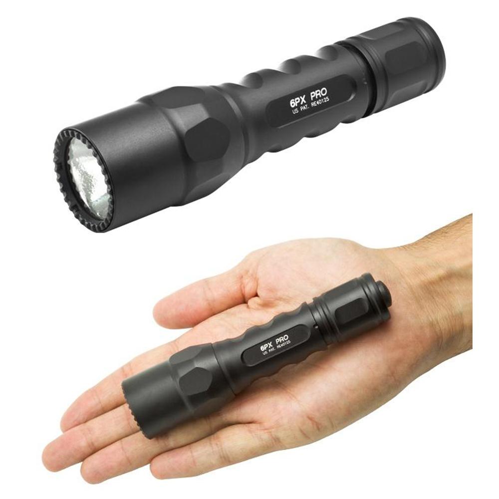 SF 6PX Pro Dual Output 320 Lumen LED Flashlight Black Compact Light