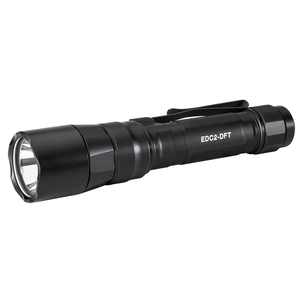 SF EDC2 DFT Everyday Carry Flashlight 700 Lumen Tail Cap Long Range LED Black