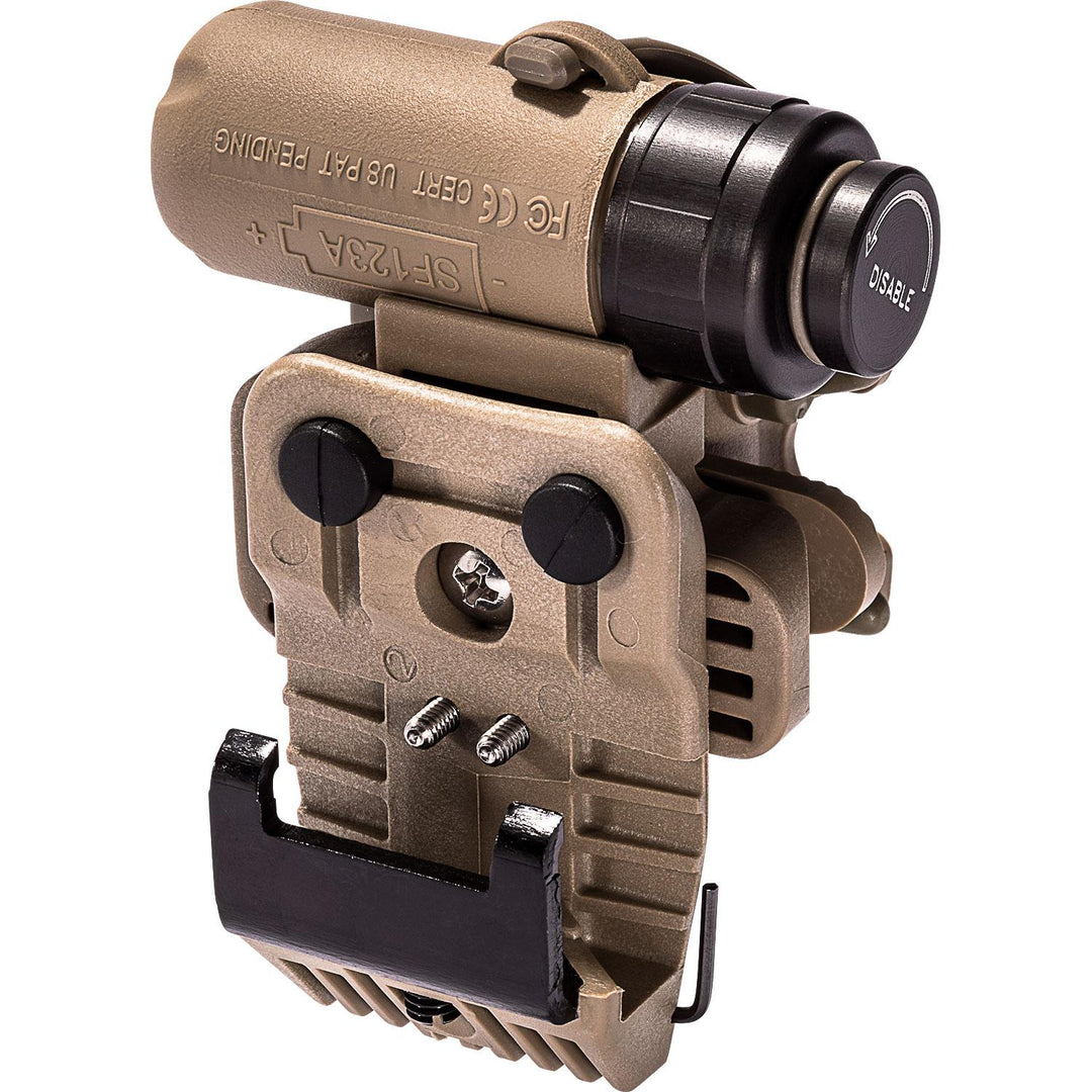 SF HL1 Helmet Light Tan LED Multi Mode Hands Free Illumination