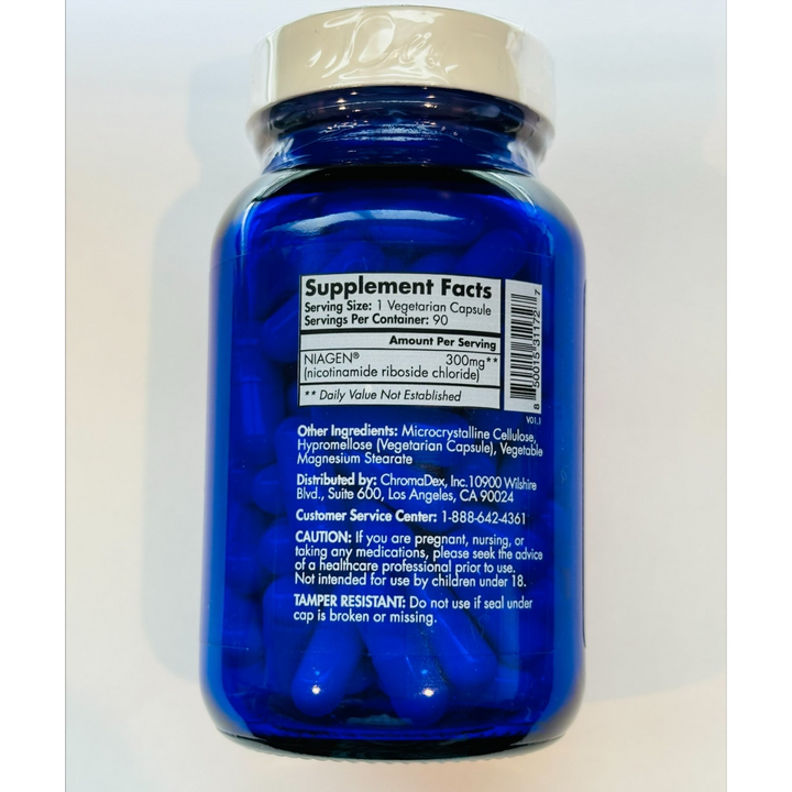 Tru Niagen - Suplemento potenciador de energía celular (300 mg, 90 cápsulas vegetarianas, paquete de 3)