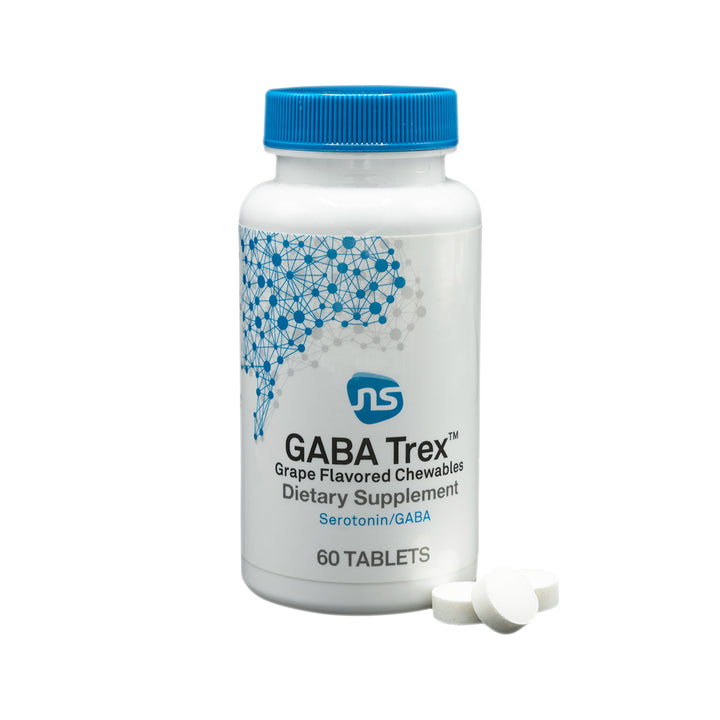 Suplemento dietético NeuroScience GABA Trex con sabor a uva, masticable, 60 comprimidos