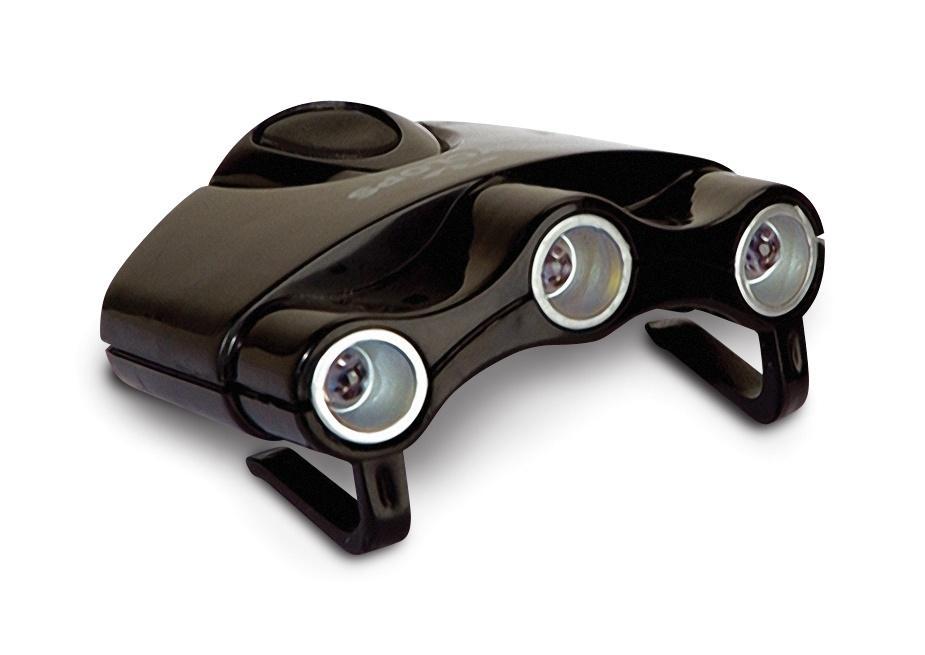 Cyclops Orion Hat Clip 3 LED Light Hands Free Outdoor Lighting