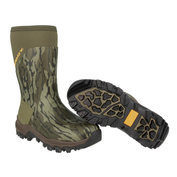 MUDDY DV8 13 Inch Non Insulated Boots Mossy Oak Bottomland Size 7D Footwear