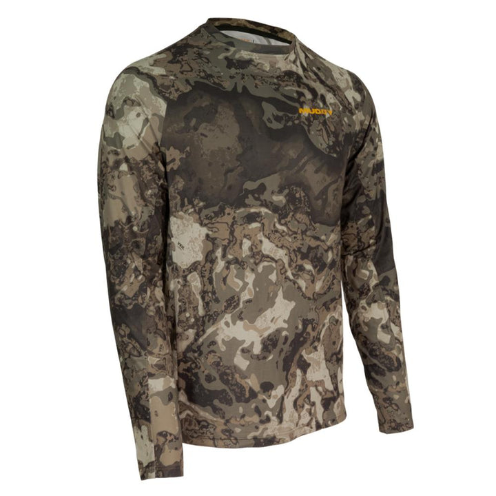 Base Layer Crew Top Veil Canyon Grey XL Breathable Moisture Wicking Wear