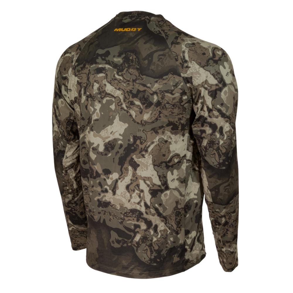 Base Layer Crew Top Veil Canyon Grey XL Breathable Moisture Wicking Wear
