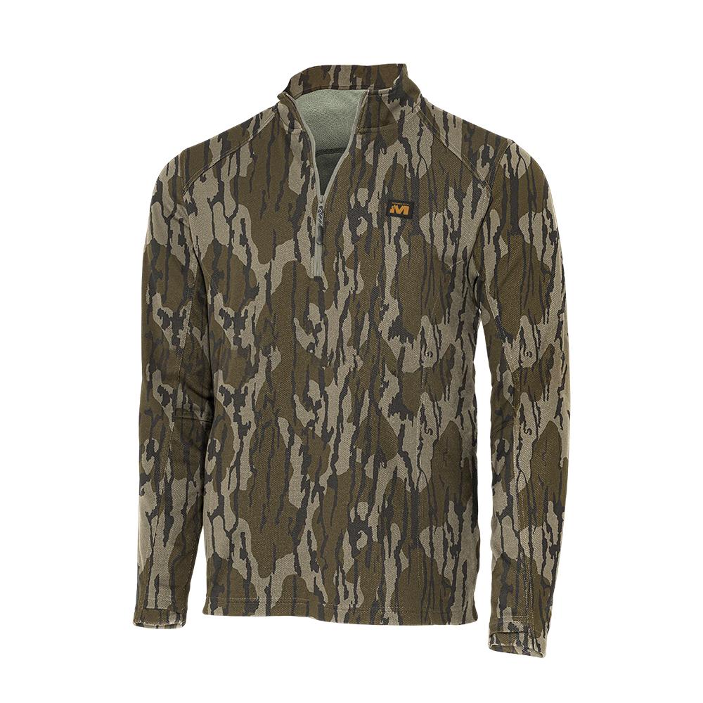 DV8 QUEST MIDWEIGHT QUARTER ZIP MOSSY OAK BOTTOMLAND 3XL