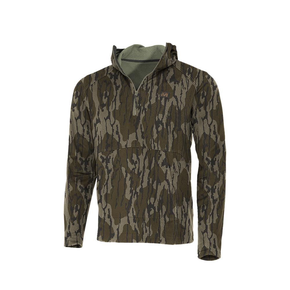 DV8 QUEST MIDWEIGHT QUARTER ZIP HOODIE MOSSY OAK BOTTOMLAND SMALL