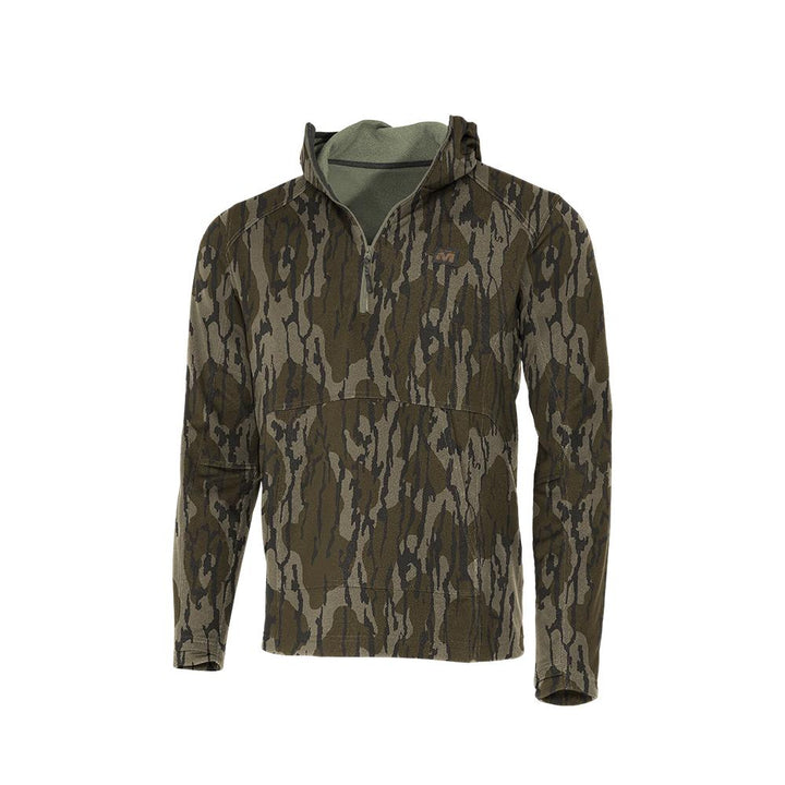 DV8 QUEST MIDWEIGHT QUARTER ZIP HOODIE MOSSY OAK BOTTOMLAND SMALL