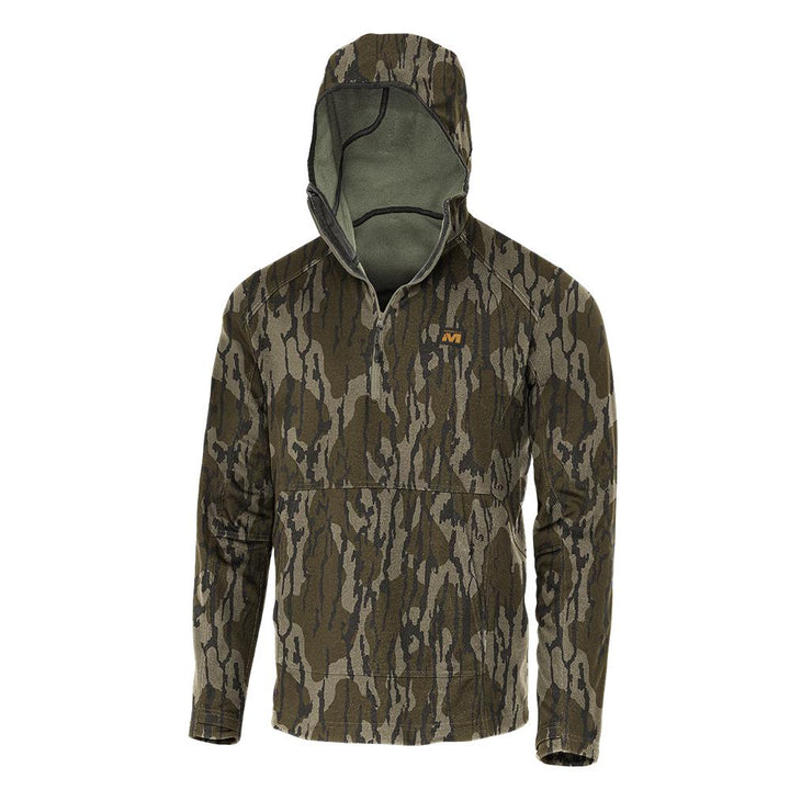 DV8 QUEST MIDWEIGHT QUARTER ZIP HOODIE MOSSY OAK BOTTOMLAND 3XL