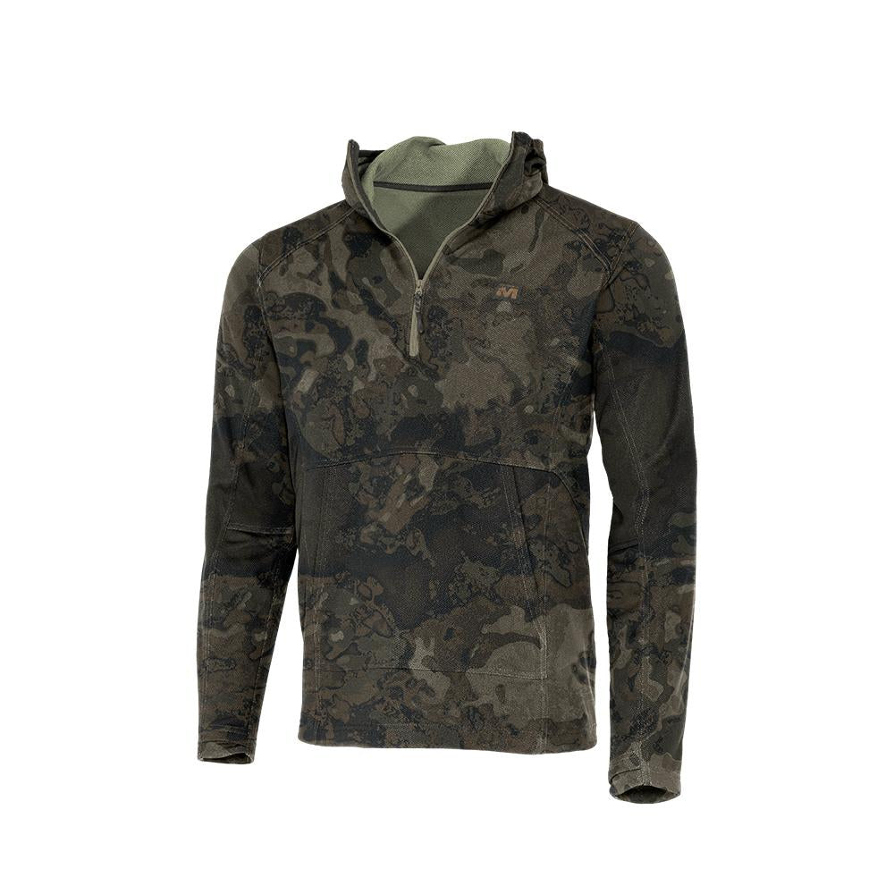 DV8 QUEST MIDWEIGHT QUARTER ZIP HOODIE VEIL CANYON GREY SMALL