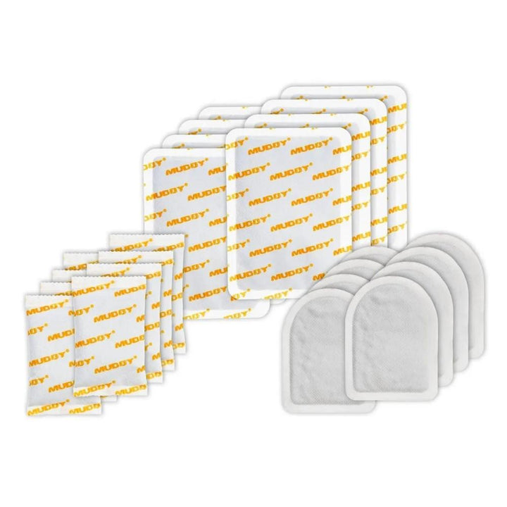 Muddy Disposable Hand and Foot Warmers Variety Pack Long Lasting Air Activated