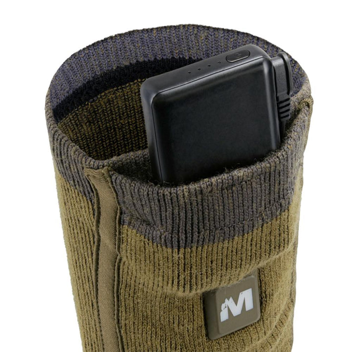 Muddy Nucleus Heated Socks Brown Clay ML Adjustable Warm Comfortable Footwear