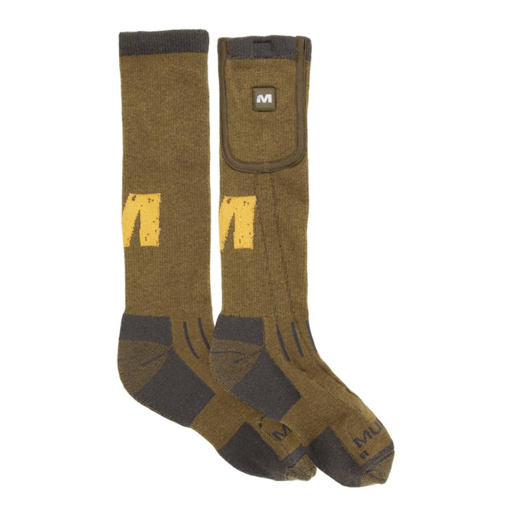 Muddy Nucleus Heated Socks Brown Clay ML Adjustable Warm Comfortable Footwear