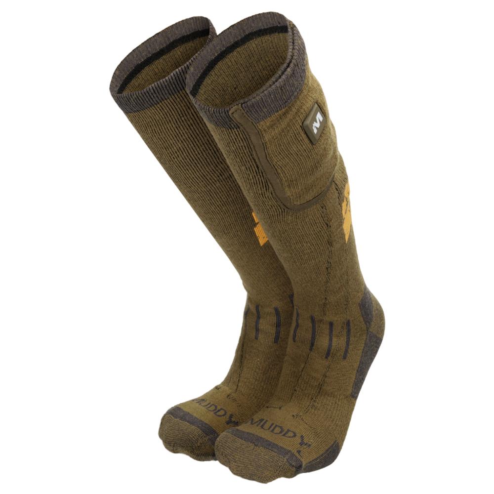 Muddy Nucleus Heated Socks Brown Clay ML Adjustable Warm Comfortable Footwear