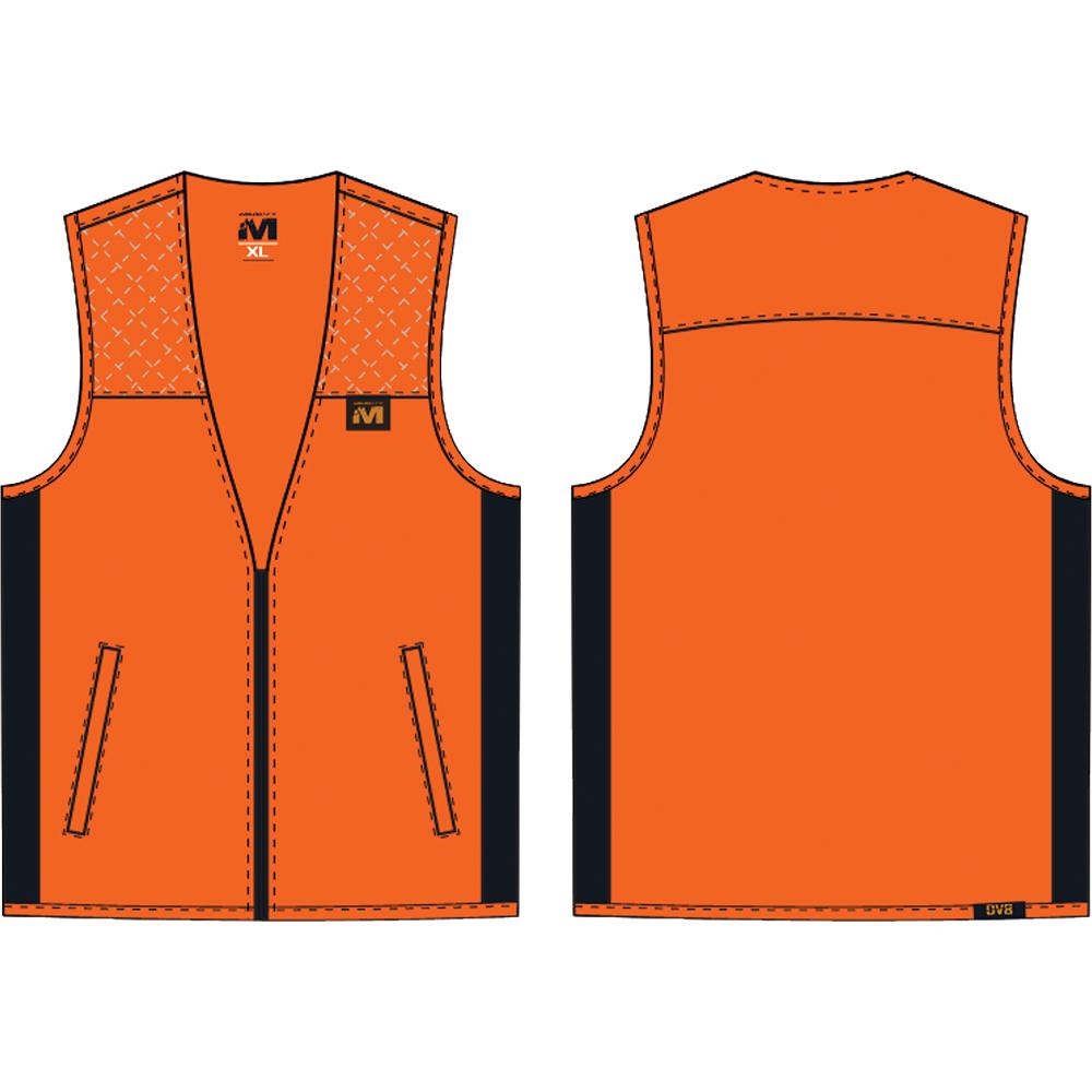 MUDDY DV8 Lightweight Vest Blaze Orange 2XL High Visibility Outdoor Wear