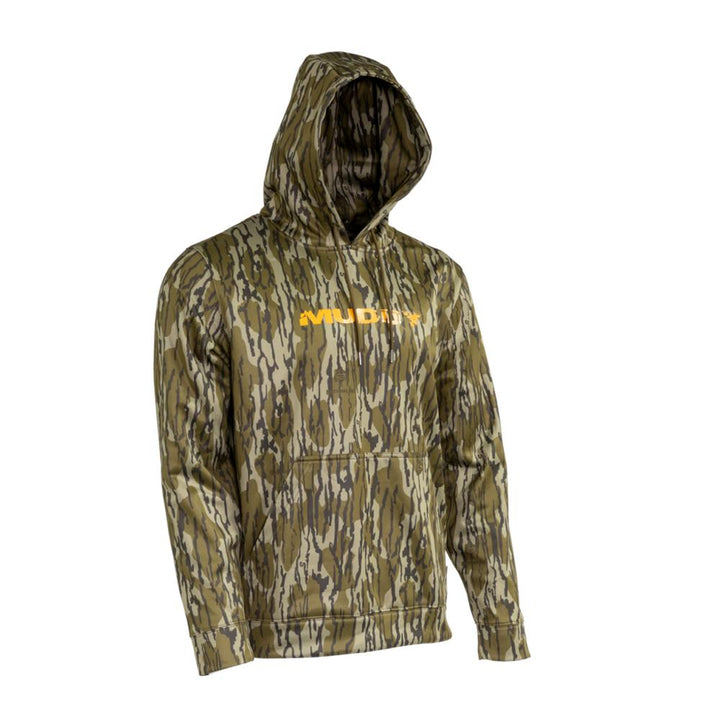 Muddy TRX Performance Hoodie Mossy Oak Bottomland Large Soft Fleece Pullover