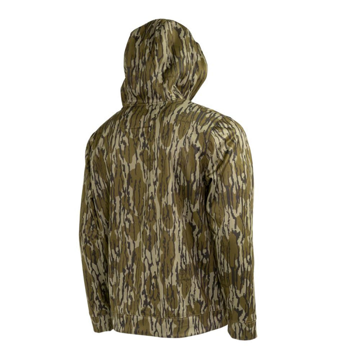 Sudadera con capucha de rendimiento Muddy TRX Mossy Oak Bottomland ligera y transpirable talla 3XL